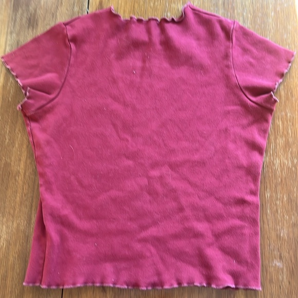 Burgundy crop top by brandy Melville!! - Picture 2 of 3